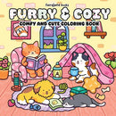 Furry & Cozy: Coloring Book for Adults and Teens Super Cute Animal Characters & Easy, Simple Designs for Relaxation