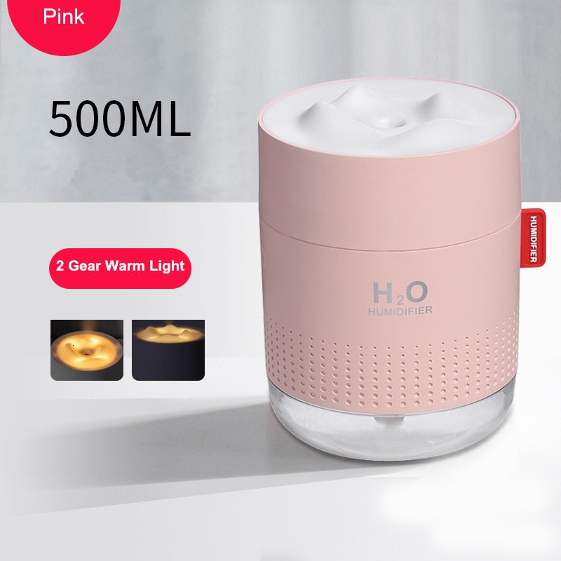 Wireless Air Humidifier USB Portbale Aroma Diffuser 2000mAh Battery Rechargeable Umidificador Essential Oil Humidificador